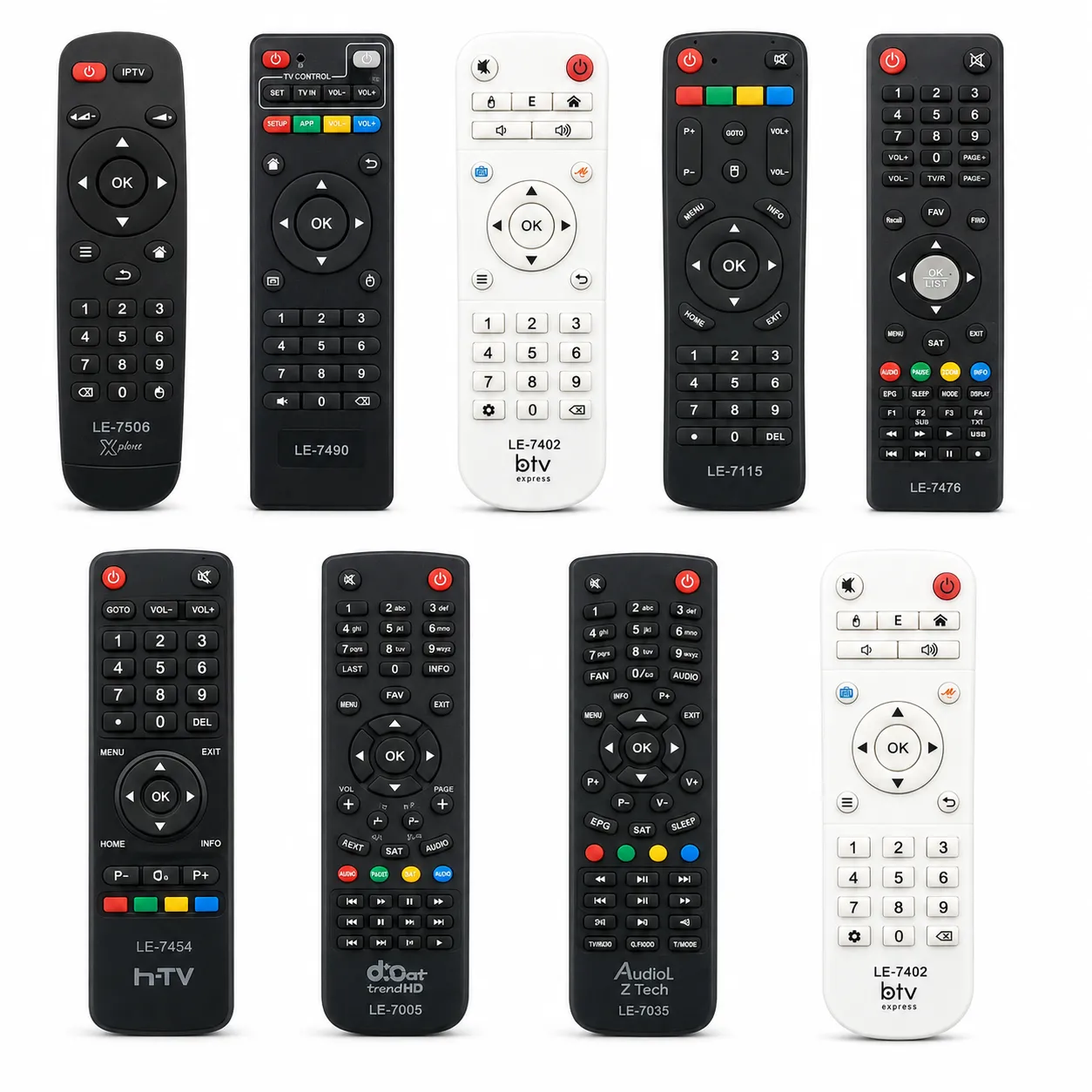 遥控器 LS-7506,黑色,适用于多种设备,便捷操作