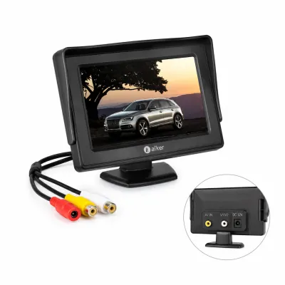 Monitor Automotivo Aiker AM-040 para Câmera de Ré, Exibição em Alta Definição, Compatível com Vários Modelos