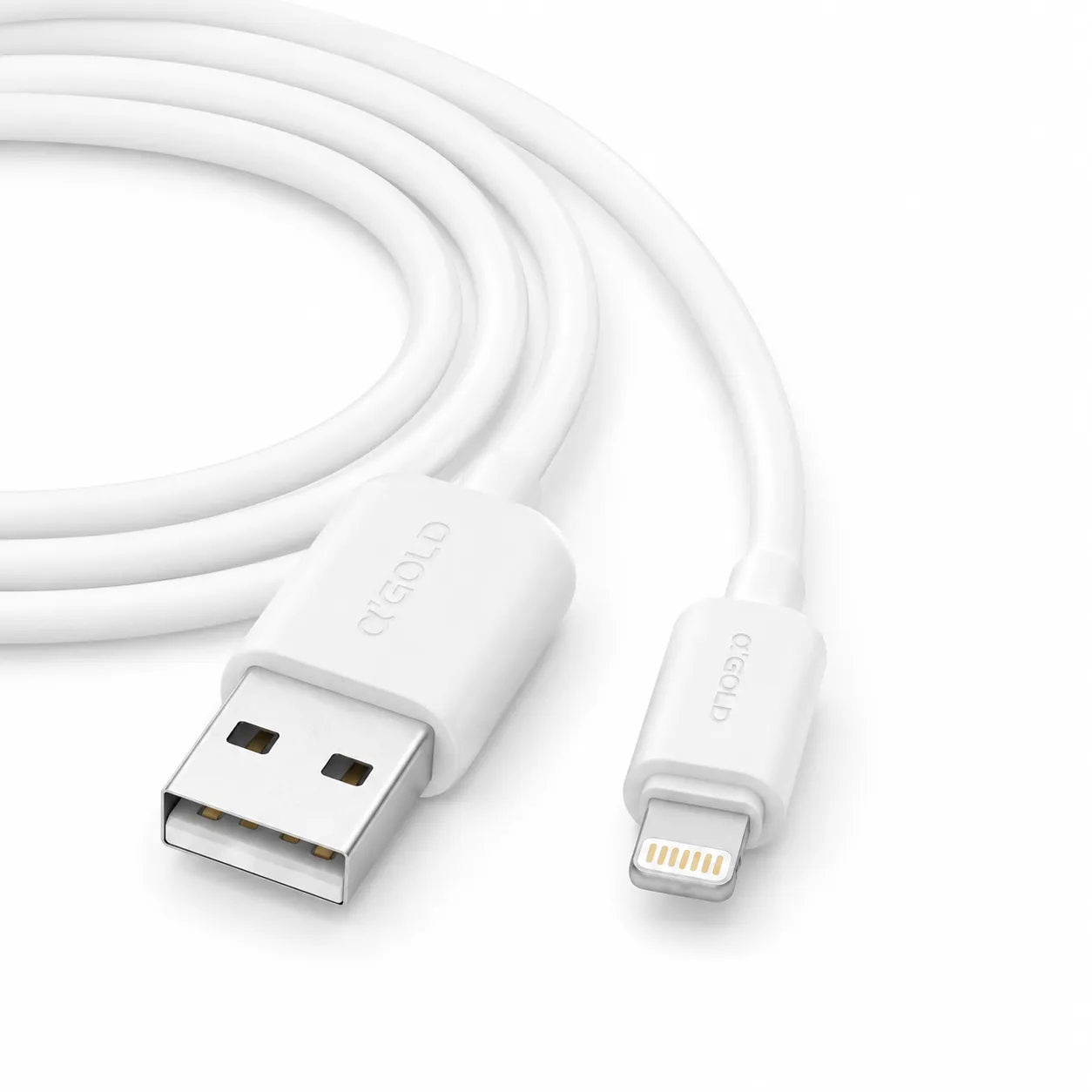Cabo de carga iOS αGOLD 1 metro CB129-2, para carga e dados, carregamento rápido de 25W
