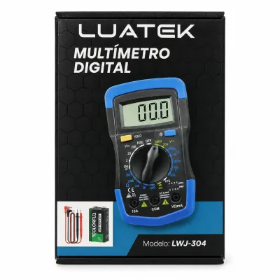 Multímetro Digital LUATEK LWJ-304, com garantia de 90 dias, adequado para várias medições