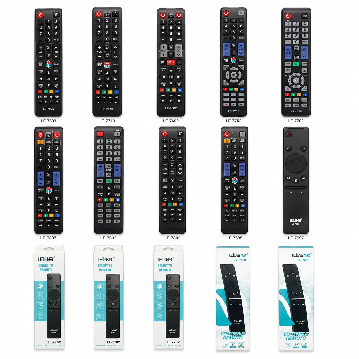 通用电视遥控器 Samsung，黑色，适用于多种品牌
