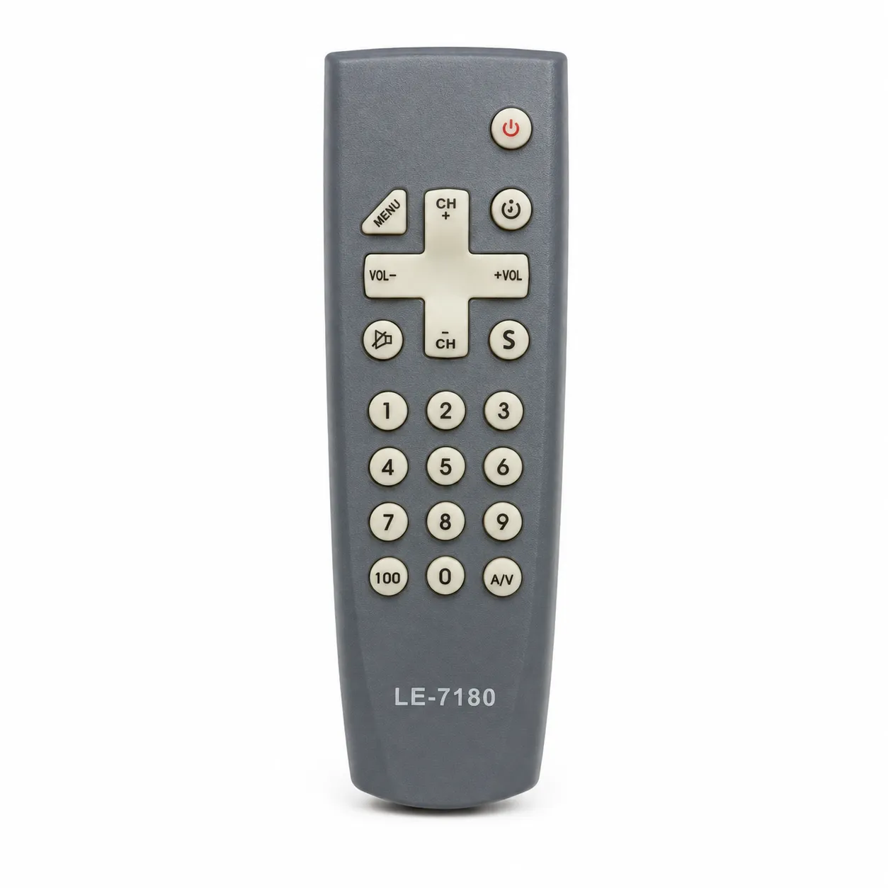 LE-7180 遥控器，适用于多种电视，简约设计，功能齐全