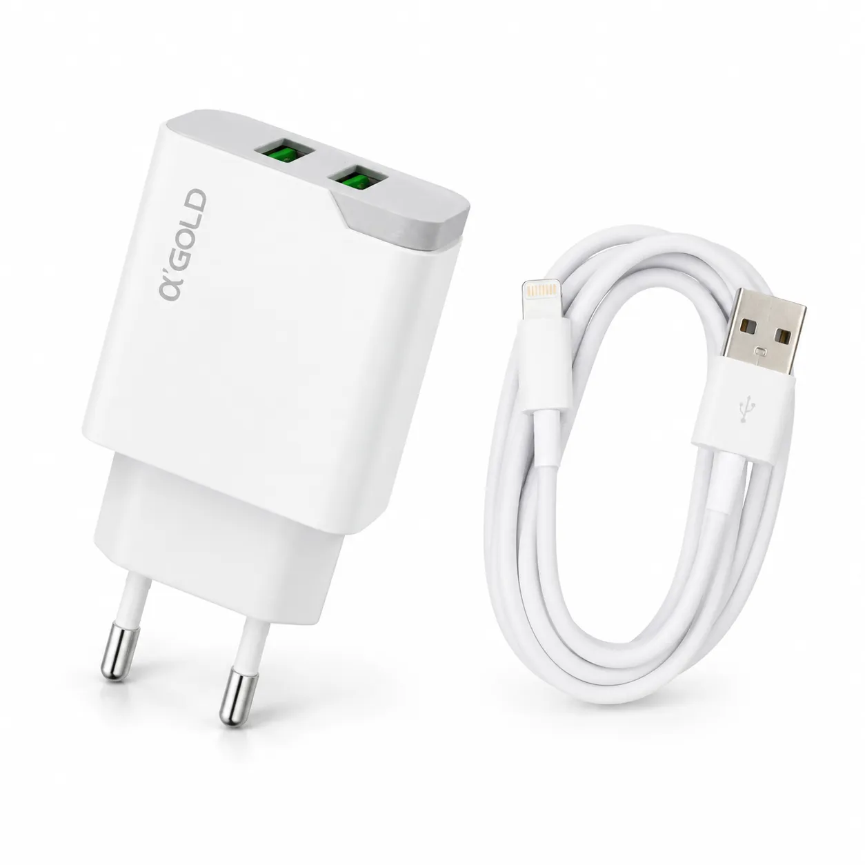 α GOLD 快速充电器 3.1A 双USB CA03-2 iOS