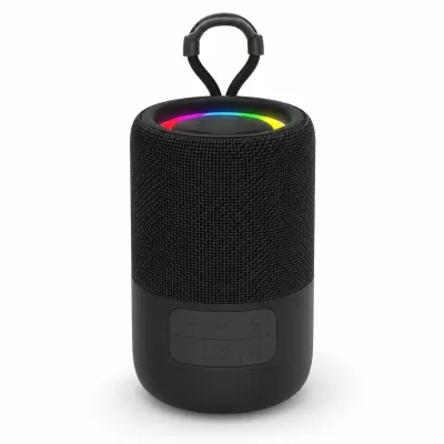 Caixa de som Bluetooth IMESGO 360° à prova d'água, 4 horas de duração, portátil, preta