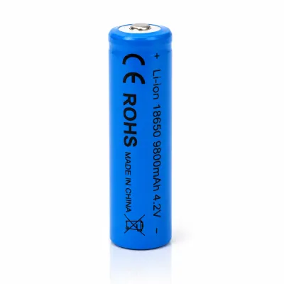Bateria de lítio 18650 9800mAh 3.7V Azul