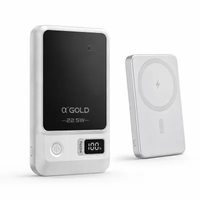 Power Bank α GOLD PRO BTE-60 10000mAh Carregamento Rápido Prata