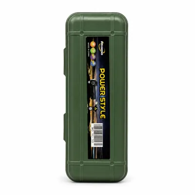 Caixa de ferramentas POWERSTYLE, verde, portátil, ideal para uso doméstico e profissional