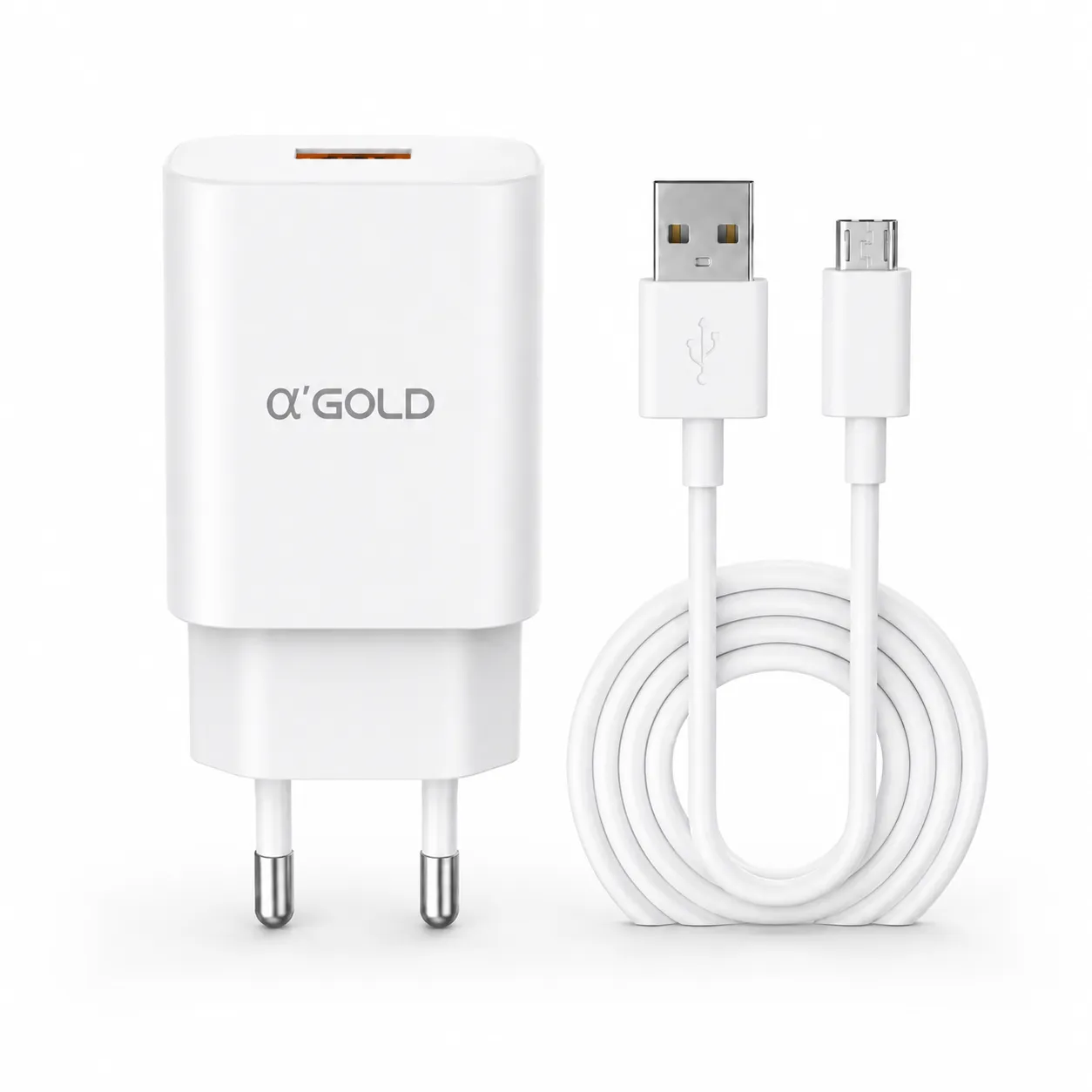 Carregador rápido α'GOLD 30W, 6.1A, compatível com vários dispositivos