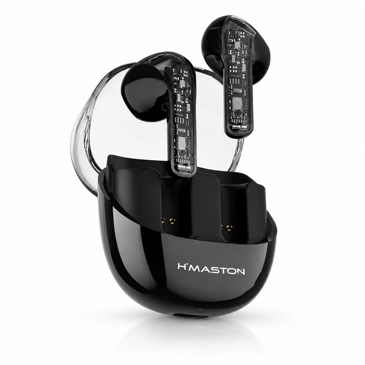 Fone de Ouvido Sem Fio HMASTON RS41, Preto, 6 horas de duração, design verdadeiro sem fio