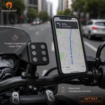 Suporte magnético para moto, alta atração, 25 peças, compatível com vários modelos