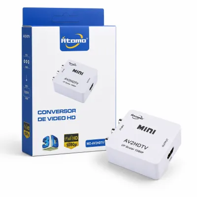 Conversor de vídeo HD Atomo M0-AV2HDTV, suporta 1080p, 3D, design compacto