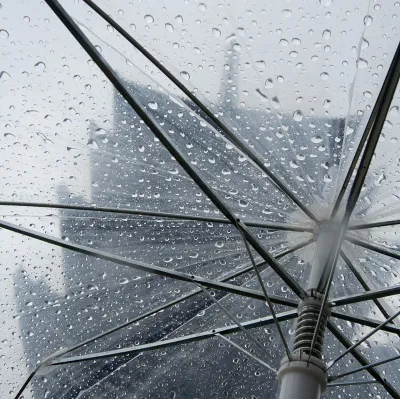 Guarda-chuva transparente cúpula