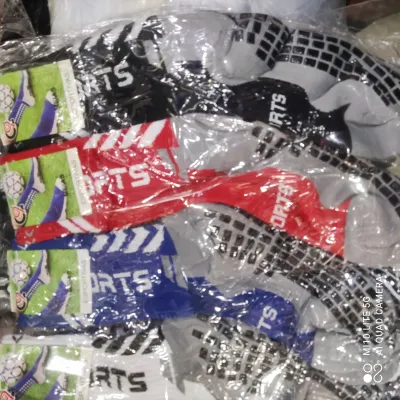 Conjunto de meias esportivas, marca: SPORTS, cores: azul, vermelho, preto, ideal para futebol