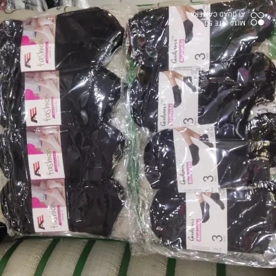Meias invisíveis femininas, pacote com 12pares, cor preta, confortáveis e respiráveis