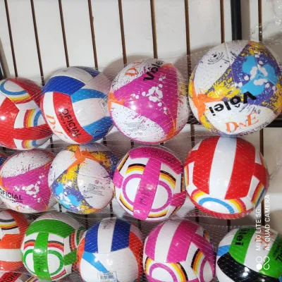 Bola de vôlei colorida, ideal para esportes internos e externos, material resistente, adequada para todas as idades