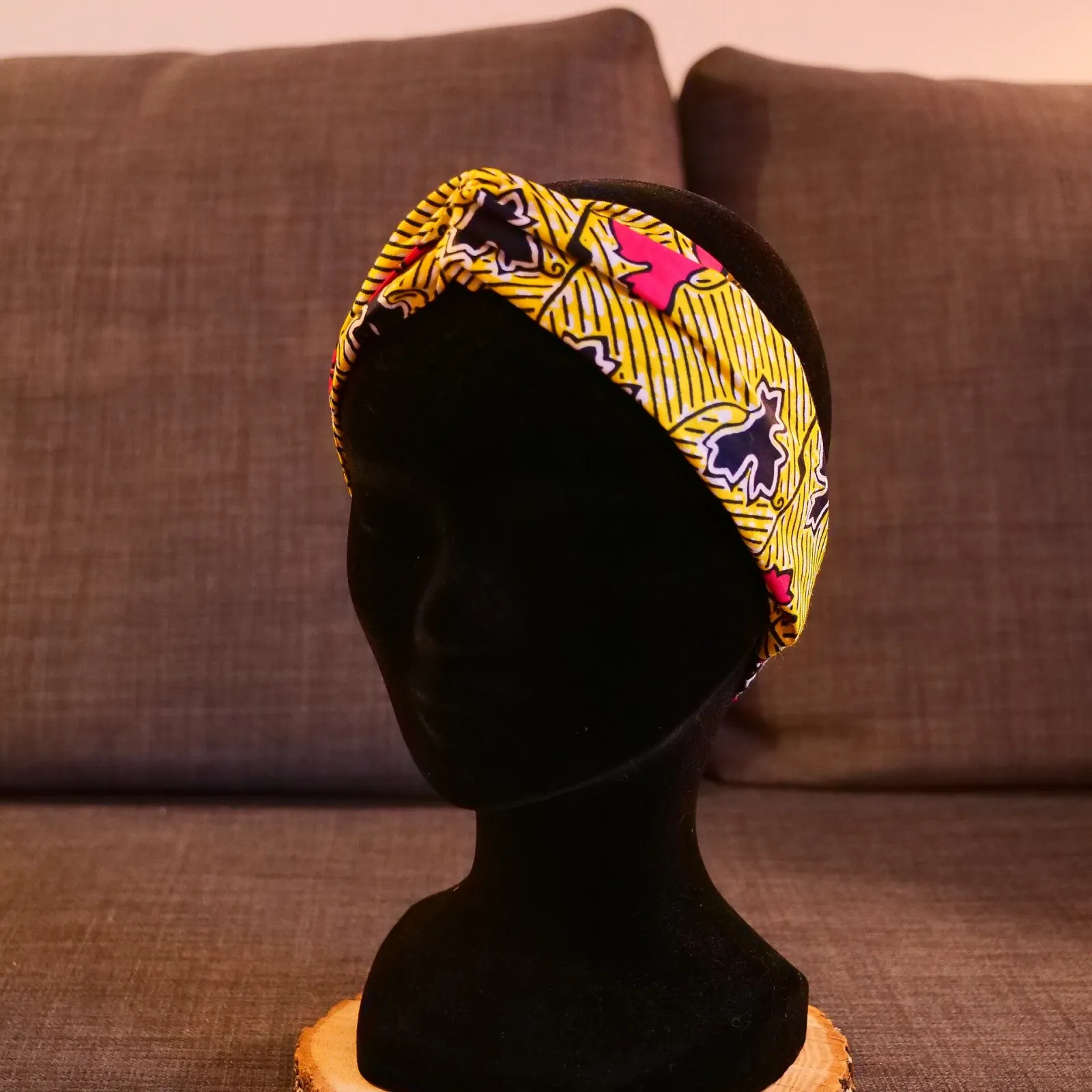 Faixa turbante estampada