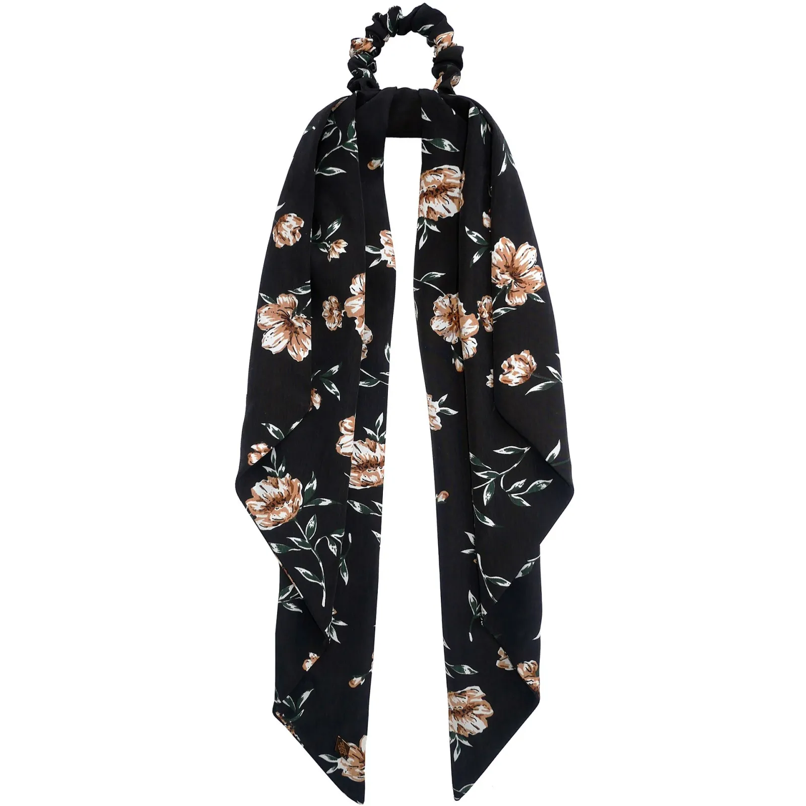 Scrunchie com lenço estampado