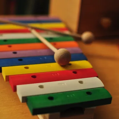 Xilofone infantil de madeira 8 notas