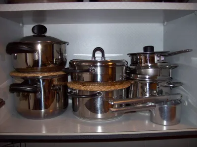 Jogo de panelas de inox 5 peças