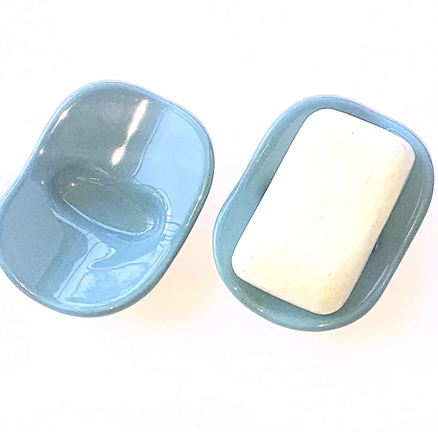 Saboneteira de cerâmica com dreno