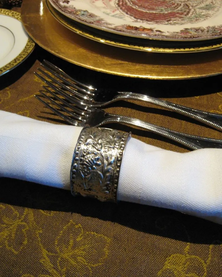 Porta-guardanapo metal envelhecido (kit 4)