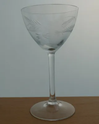 Taça de cristal lapidada 220 ml