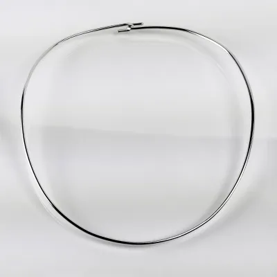 Choker rígido prata 925 2 mm