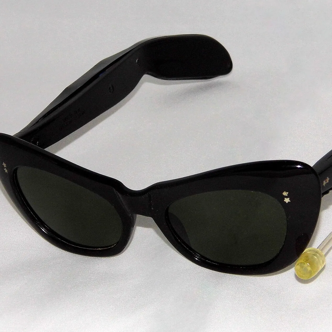 Óculos de sol gatinho retrô acetato preto