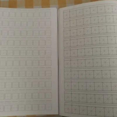Caderno quadriculado 5 mm 48 folhas