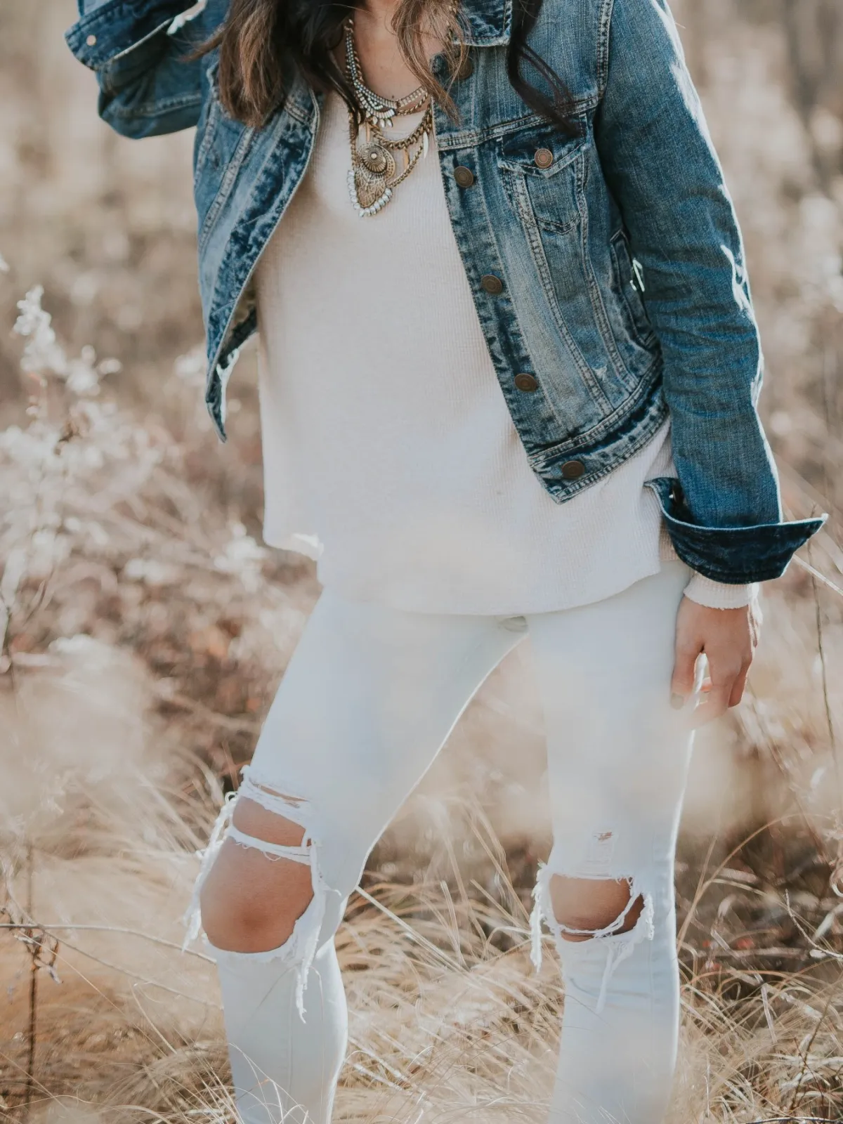 Jaqueta jeans oversized lavagem escura