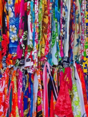Canga estampada tropical 1,60 m