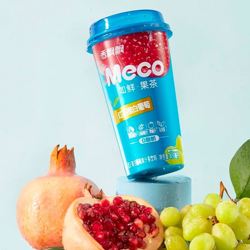 香飘飘meco果茶红石榴白葡萄