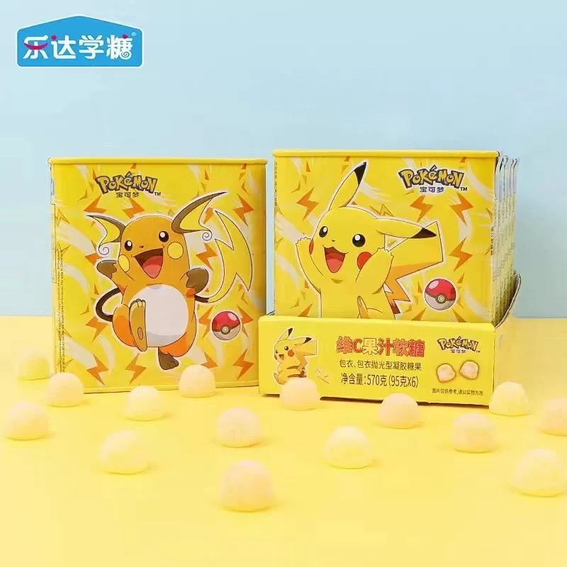 乐达学堂宝可梦vc软糖柠檬芒果味