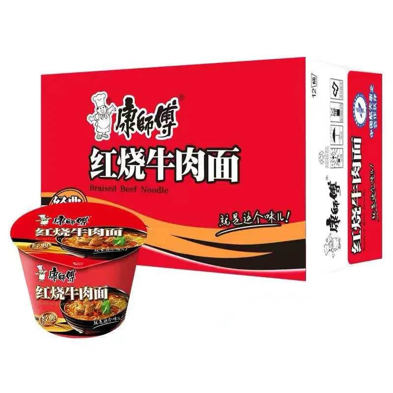康师傅红烧牛肉面桶装