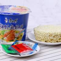 康师傅鲜虾鱼板面桶装