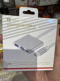 NEWTON Type-C 转 VGA 适配器，USB 3.0，兼容Mac及智能电视