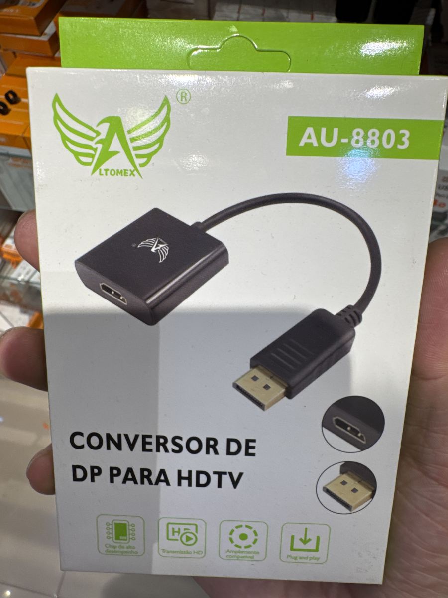 Altomex AU-8803 DP转HDTV转换器，支持高清，便携设计
