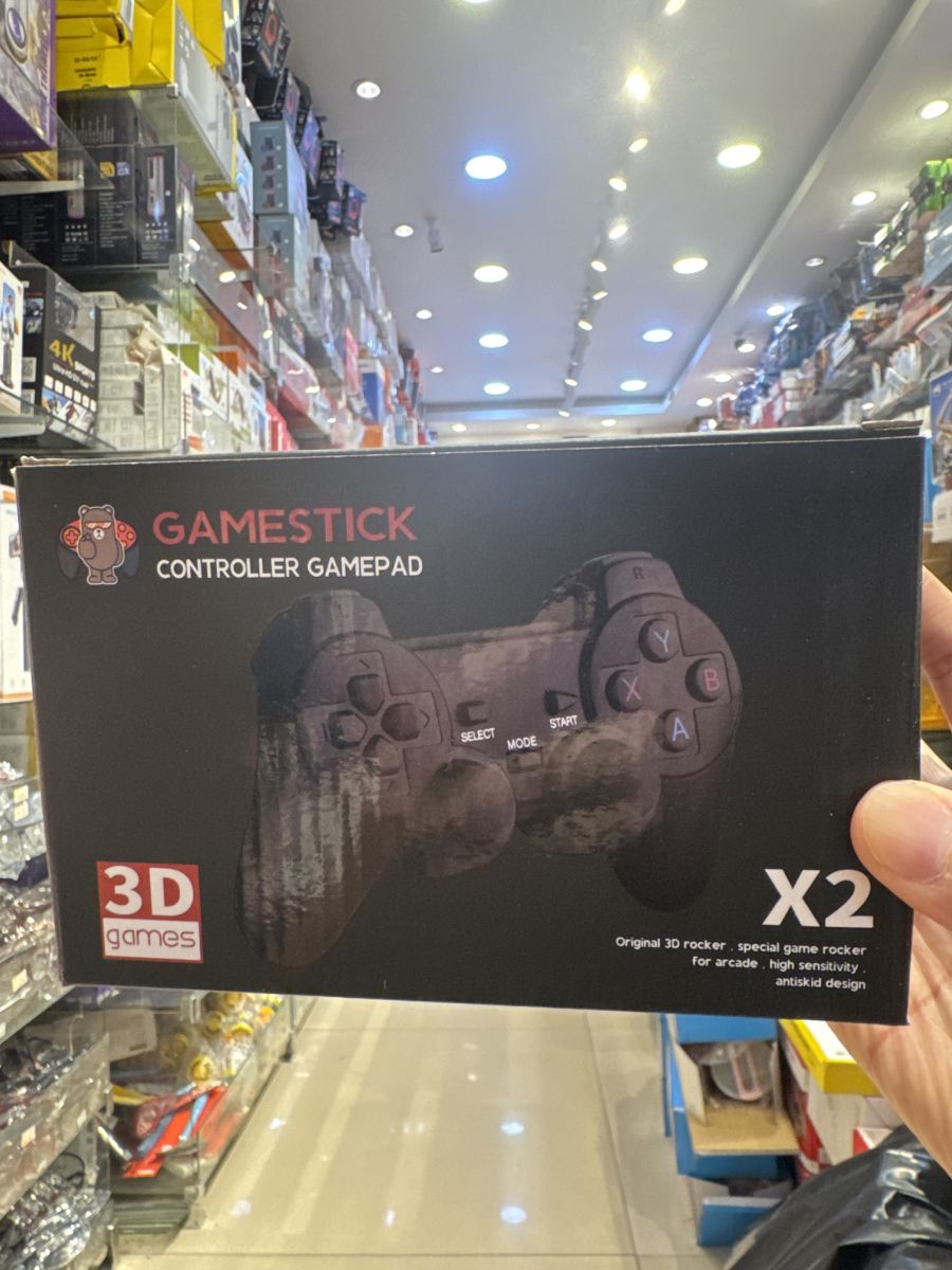 Gamestick 游戏手柄 X2，适用于街机，3D摇杆设计，黑色