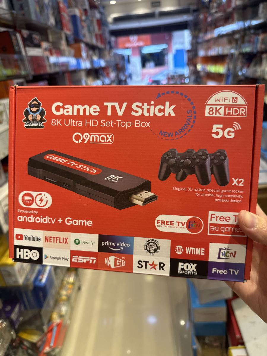 游戏电视棒 Q9max 8K超高清 5G WiFi 支持安卓TV和游戏
