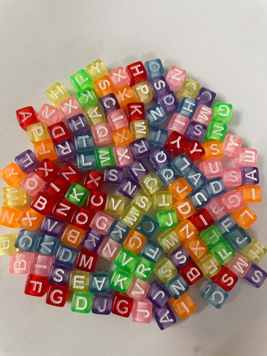 方形字母串珠 49g