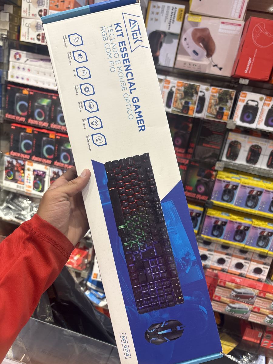 ATEC Essential Gamer 游戏键盘鼠标套装，RGB背光，适用于游戏