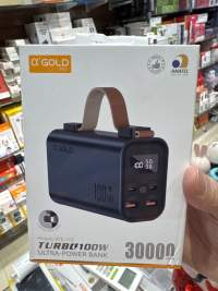 α GOLD PRO 100W超大容量移动电源，30000mAh，型号BTE-102，支持多设备充电