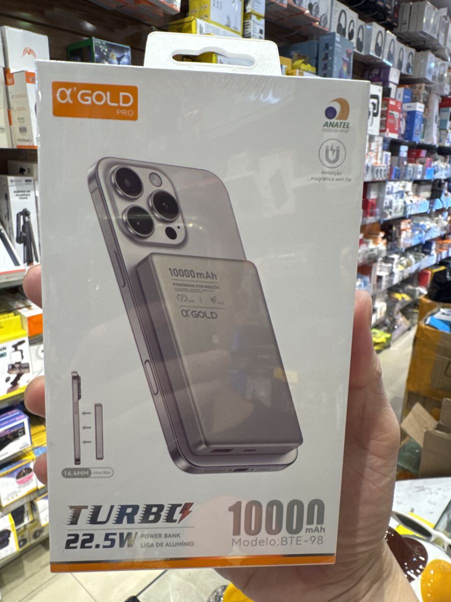 α GOLD PRO TURBO 10000mAh移动电源，22.5W快充，铝合金外壳