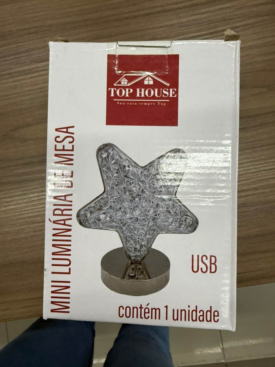 TOP HOUSE USB迷你桌面星形灯，1个装