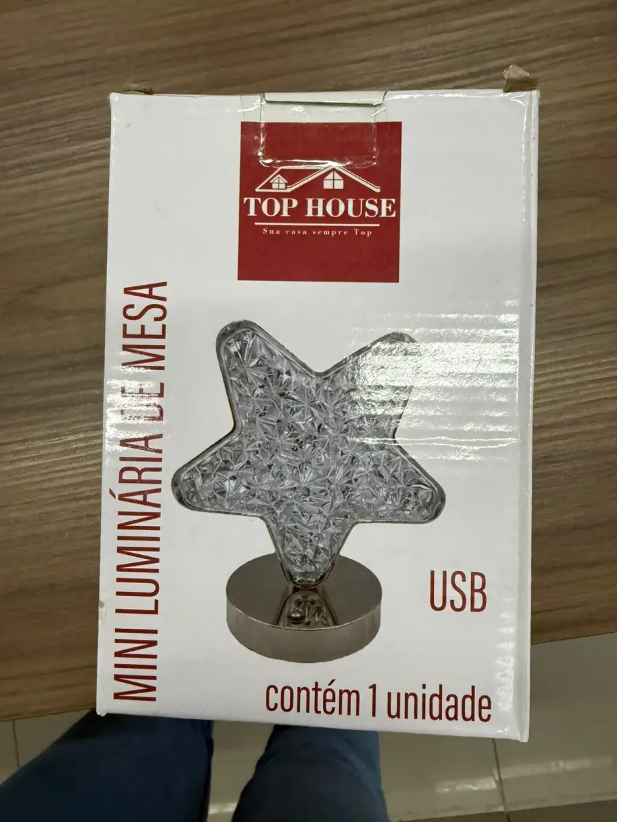 TOP HOUSE USB迷你桌面星形灯，1个装