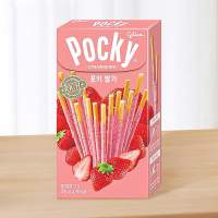 韩国海太pocky草莓味涂层饼干棒