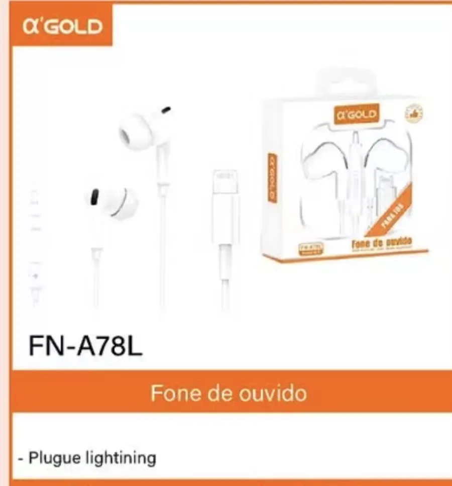 αGOLD FN-A78L 耳机 Lightning接口 白色