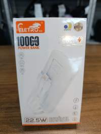 ELETRO 10000mAh移动电源，22.5W快充，带显示屏，适用于多种设备