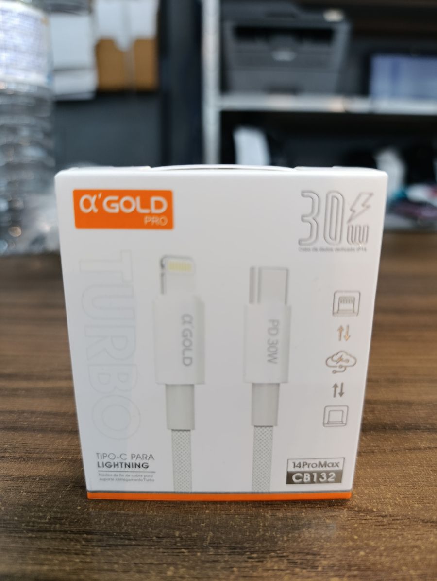 α GOLD PRO 30W PD快充数据线，Type-C转Lightning，适用于iPhone 14 Pro Max