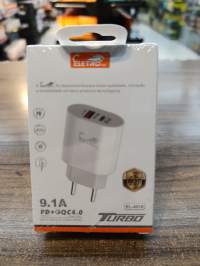ELETRO 9.1A 快充充电器，支持PD+QGC4.0，型号EL-4016